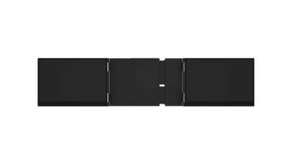 Open view of the Monduo 14&quot; tri-screen portable monitor. A laptop screen extender for 14&quot; laptops.