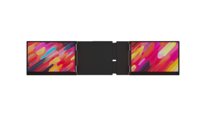 Colourful DCI-P3 100% color gamut of the Monduo 14&quot; tri-screen portable monitor. A laptop screen extender for 14&quot; laptops.